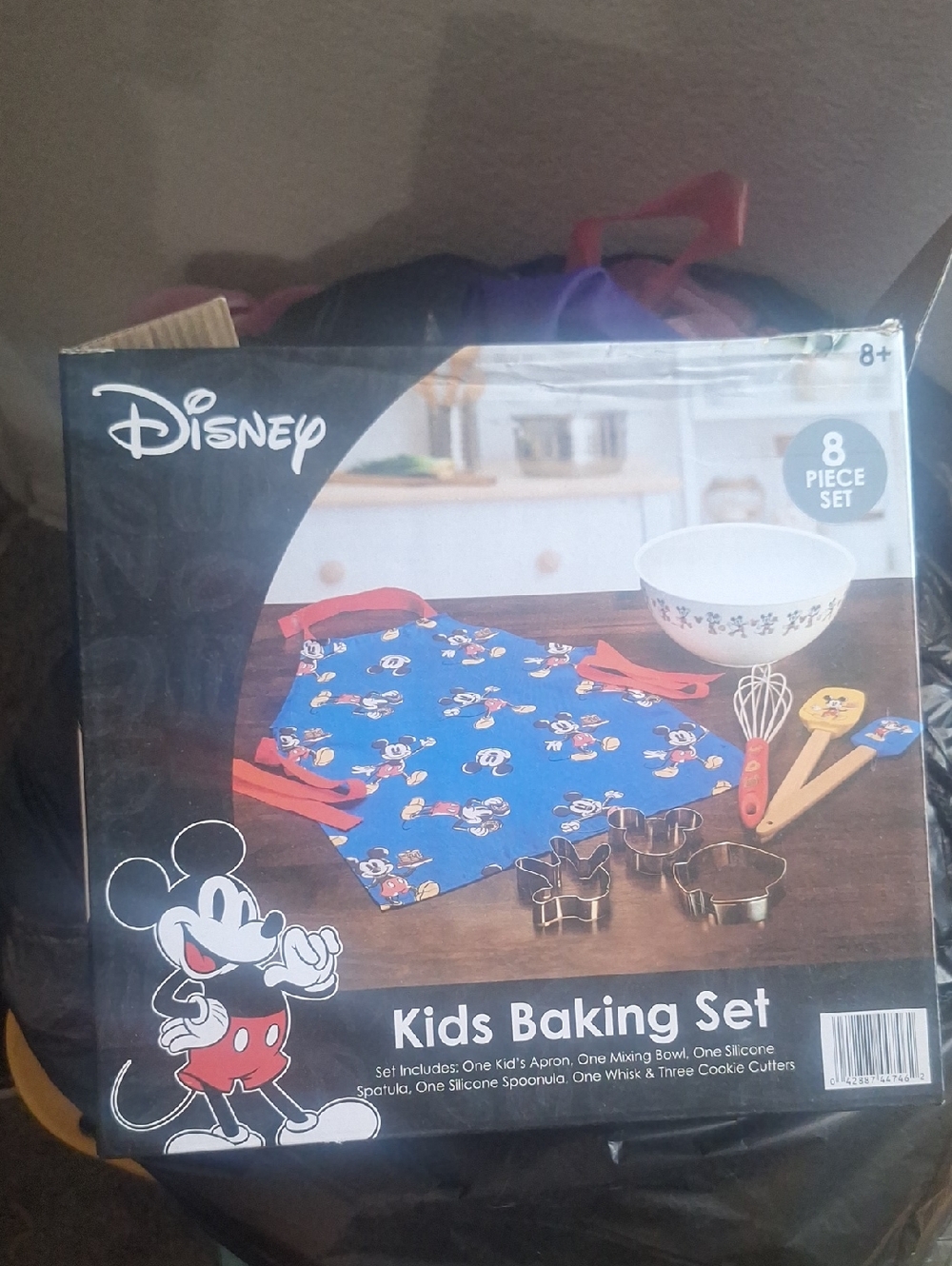 Disney Mickey Mouse Kids Baking Set - Blue & Red Apron with Tools